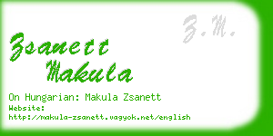 zsanett makula business card